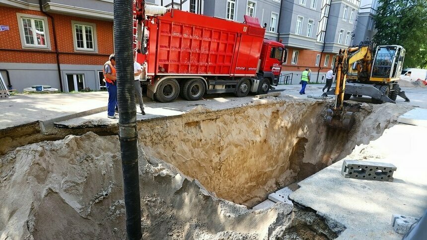 В Калининграде до лета закрыли движение на участке Тенистой Аллеи, где провалилась машина   - Новости Калининграда | Фото: Александр Подгорчук / &quot;Клопс&quot;