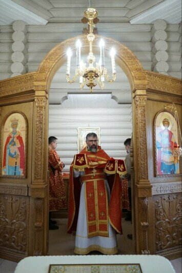 В Калининграде прошла первая литургия в храме на территории ФОК (фото) - Новости Калининграда | Фото: сайт Калининградской епархии РПЦ