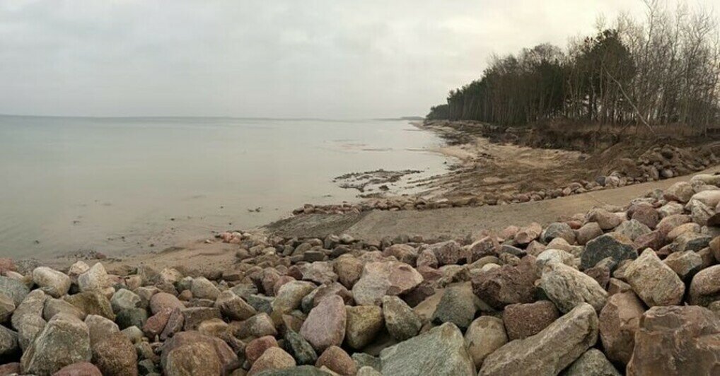 В Куликово для рыбаков оборудовали спуск к морю - Новости Калининграда | Фото: министерство строительство и ЖКХ Калининградской области / Instagram