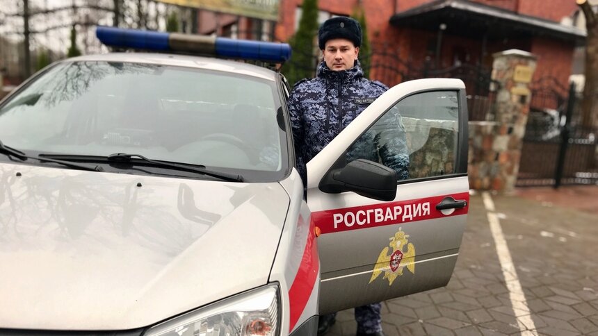 В больнице Зеленоградска задержали оскорблявшего медиков пьяного мужчину - Новости Калининграда | Фото: пресс-служба управления Росгвардии по Калининградской области