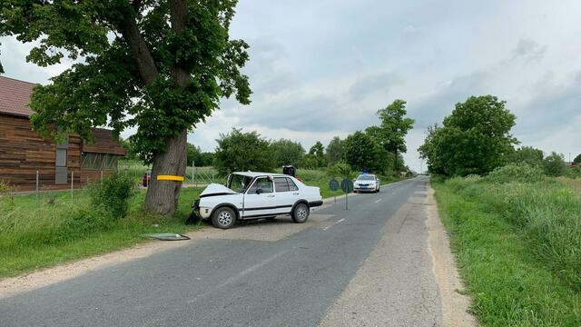 «Отказали тормоза»: в Гурьевском районе авто врезалось в дерево, пострадал ребёнок (фото)