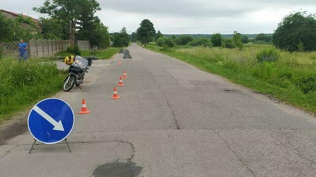 В Багратионовском районе скутерист пострадал в ДТП из-за выбежавшей на дорогу собаки