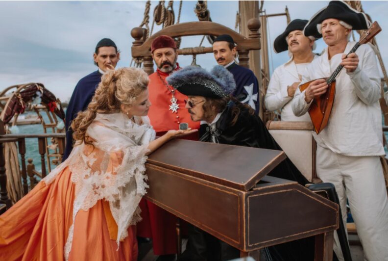 Кадры со съёмок фильма &quot;Гардемарины 1787. Мир&quot; | Фото: КиноПоиск
