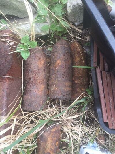 У жителя Светлого в сарае нашли склад оружия и боеприпасов времён войны (фото, видео) - Новости Калининграда | Фото: пресс-служба регионального УМВД
