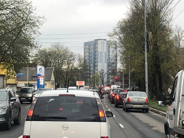 Калининград встал в девятибалльных пробках - Новости Калининграда | Фото: очевидец