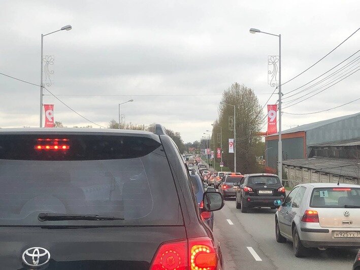 Калининград встал в девятибалльных пробках - Новости Калининграда | Фото: очевидец