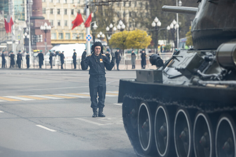 Как в Калининграде прошла генеральная репетиция парада Победы (фоторепортаж) - Новости Калининграда | Фото: Александр Подгорчук / «Клопс»