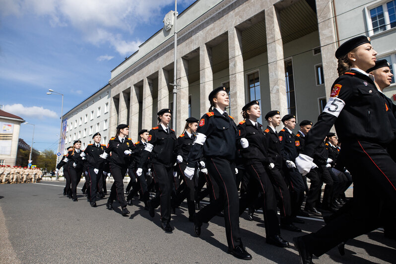 Как в Калининграде прошла генеральная репетиция парада Победы (фоторепортаж) - Новости Калининграда | Фото: Александр Подгорчук / «Клопс»