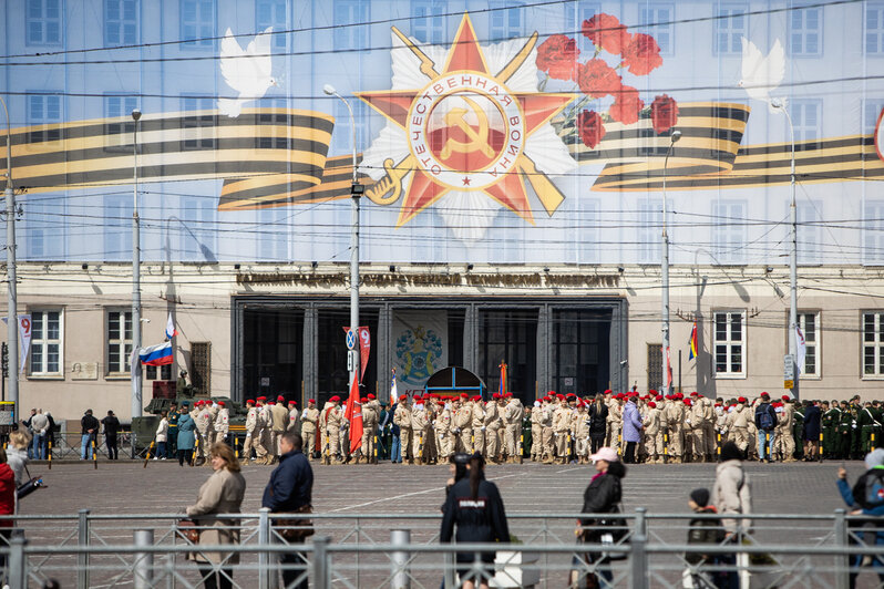 Как в Калининграде прошла генеральная репетиция парада Победы (фоторепортаж) - Новости Калининграда | Фото: Александр Подгорчук / «Клопс»