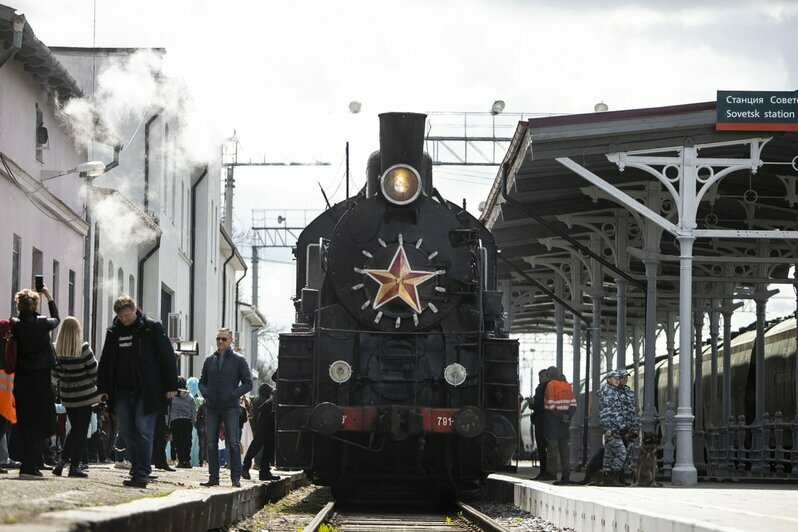 С гудком и дымком: в области начал курсировать ретропоезд - Новости Калининграда | Фото: Александр Подгорчук