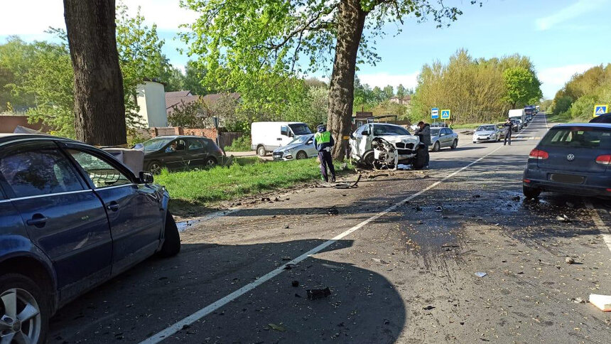 В полиции рассказали подробности аварии под Балтийском (фото) - Новости Калининграда | Фото: пресс-служба УМВД России по Калининградской области