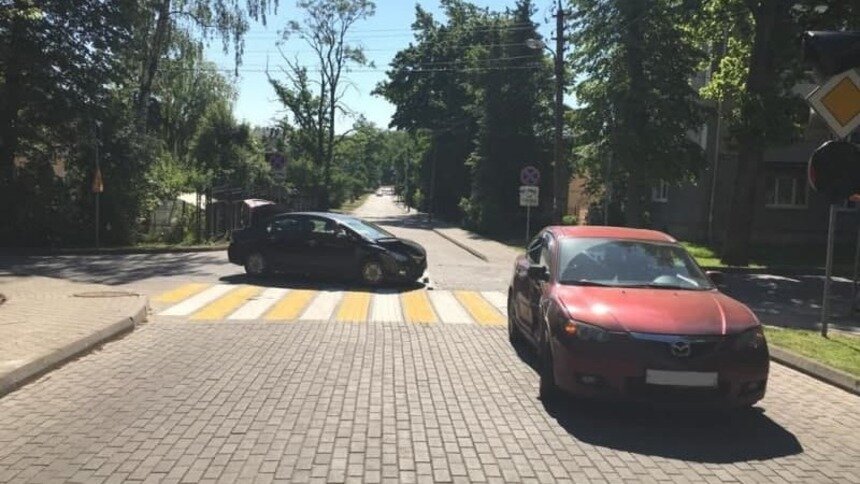 В Гурьевском районе столкнулись две машины, пострадала шестилетняя девочка - Новости Калининграда | Фото: пресс-служба регионального УМВД