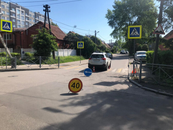 На фото: ДТП на Аксакова | Фото: пресс-служба УМВД по Калининградской области
