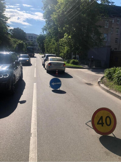 На фото: ДТП на Артиллерийской | Фото: пресс-служба УМВД по Калининградской области