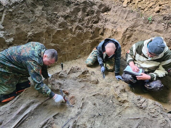 Под Зеленоградском поисковики обнаружили братскую могилу с телами советских бойцов (фото) - Новости Калининграда | Фото предоставил Руслан Хисамов