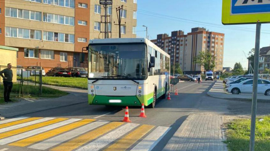 В Гурьевске автобус сбил 72-летнюю велосипедистку (видео) - Новости Калининграда | Фото: пресс-служба УМВД России по Калининградской области