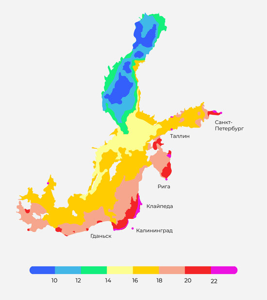 В Гидрометцентре назвали температуру воды в Балтике у берегов Калининградской области - Новости Калининграда