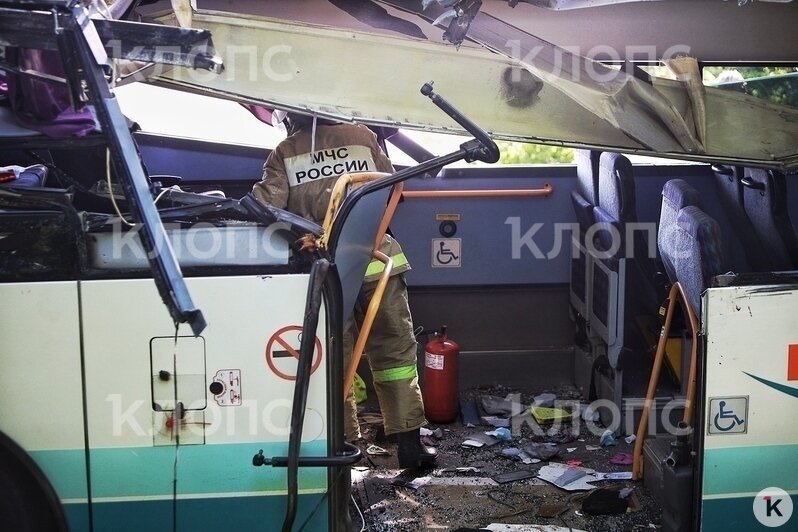 ДТП с пассажирским автобусом под Янтарным — фоторепортаж - Новости Калининграда | Фото: Александр Подгорчук / «Клопс»