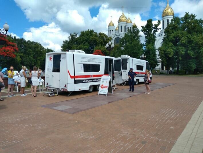 В калининградских пунктах вакцинации скопились очереди - Новости Калининграда | Фото: очевидец