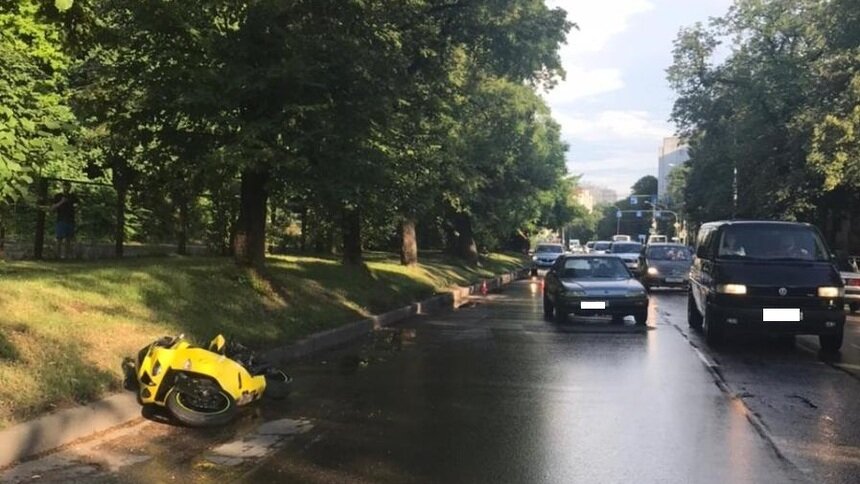 В Калининграде сбили мотоциклиста - Новости Калининграда | Фото: пресс-служба УМВД России по Калининградской области