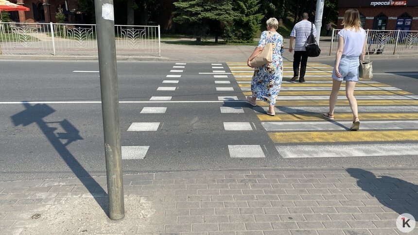 Больше не надо спешиваться: на Василевского сделали велосипедный переезд - Новости Калининграда | Фото Александра Подгорчука