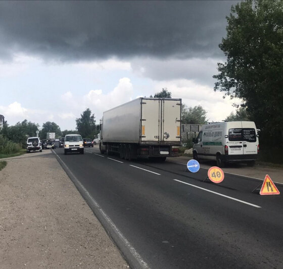 В Калининграде фура врезалась в легковушку, пострадала женщина - Новости Калининграда | Фото: пресс-служба регионального УМВД