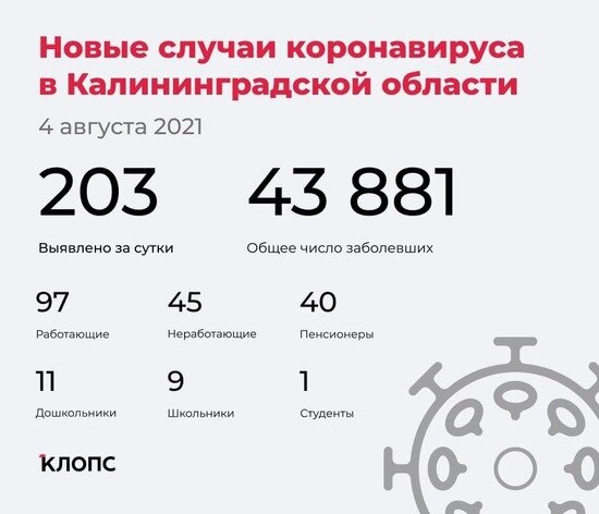 Четверо скончались, у 20 заболевших — пневмония: ситуация с ковидом в Калининградской области на среду - Новости Калининграда