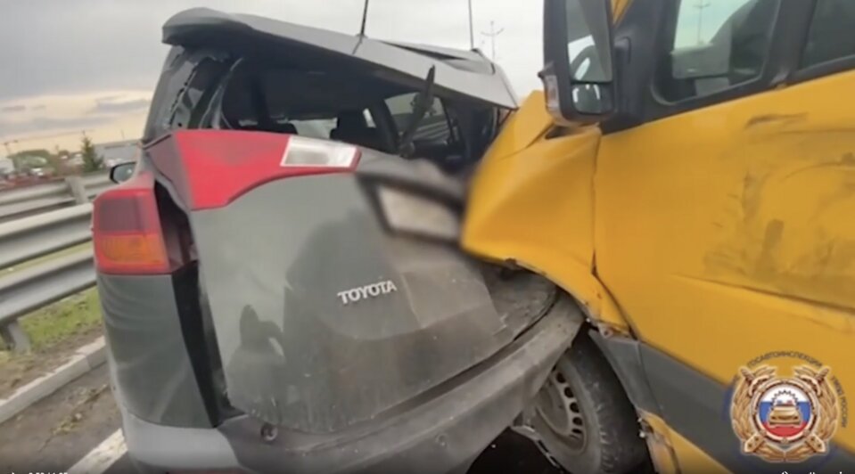 В Гурьевском районе дети пострадали в ДТП с легковушкой и грузовиком (видео) - Новости Калининграда | Фото: пресс-служба УМВД России по Калининградской области