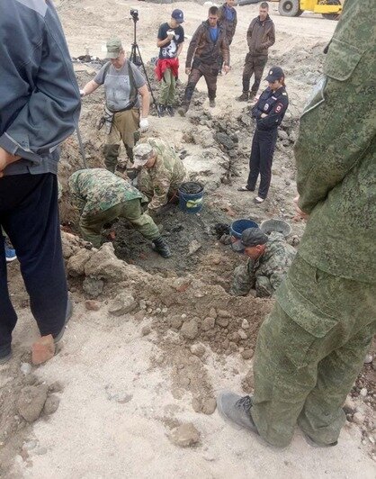 У вокзала в Гусеве нашли останки погибших во время войны советских солдат - Новости Калининграда | Фото: очевидец