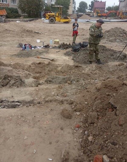 У вокзала в Гусеве нашли останки погибших во время войны советских солдат - Новости Калининграда | Фото: очевидец