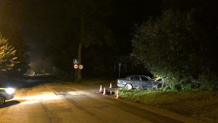  В Гурьевском районе подросток на BMW без прав врезался в дерево, пострадали два человека - Новости Калининграда | Фото: пресс-служба УМВД России по Калининградской области