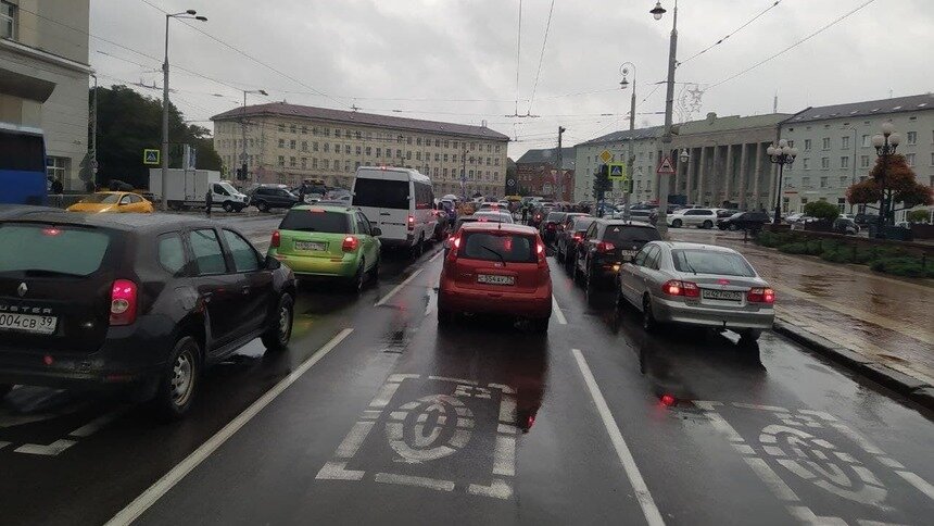 В центре Калининграда до вечера отключили светофоры - Новости Калининграда | Фото: «Клопс»