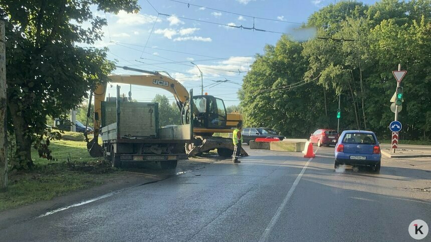 В Космодемьянском начался ремонт главной улицы (фото) - Новости Калининграда | Фото Константина Иванова