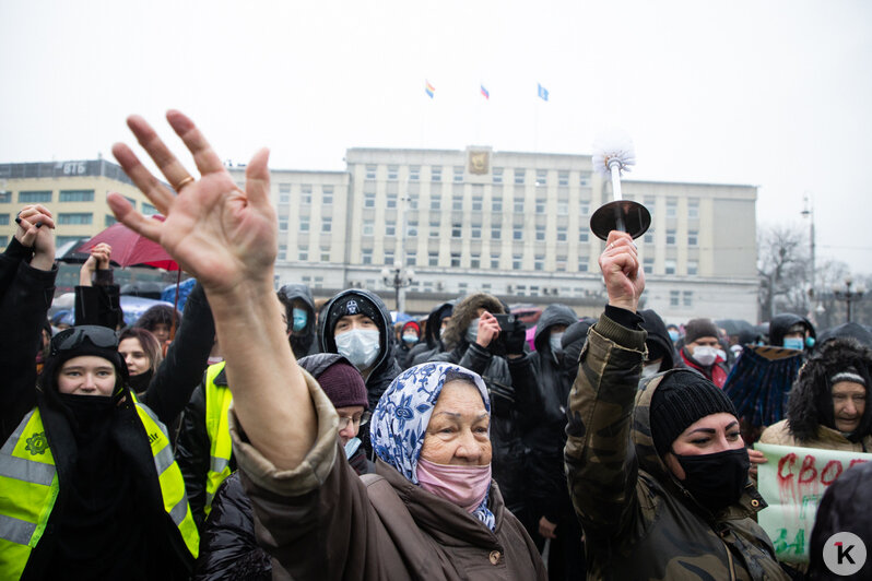 Как в Калининграде прошла акция сторонников Навального: фоторепортаж - Новости Калининграда | Фото: Александр Подгорчук