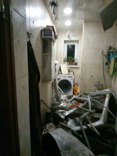 Разрушения после взрыва угольного котла | Фото предоставлены жителями дома 