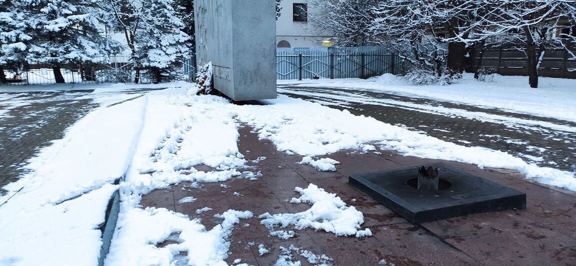 В Калининграде погас Вечный огонь на ул. Комсомольской (фото) - Новости Калининграда | Фото очевидца