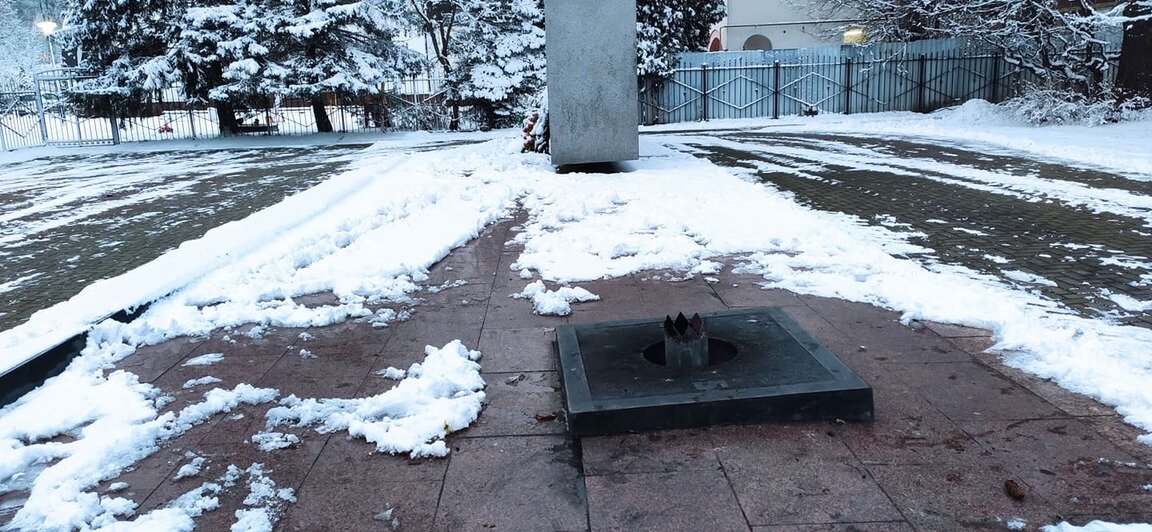 В Калининграде погас Вечный огонь на ул. Комсомольской (фото) - Новости Калининграда | Фото очевидца