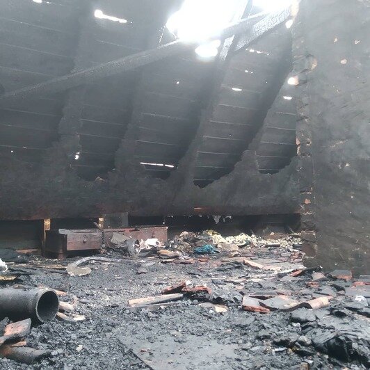 В Гурьевском районе вдова с двумя детьми и внуком осталась без жилья из-за пожара  - Новости Калининграда | Фото очевидца