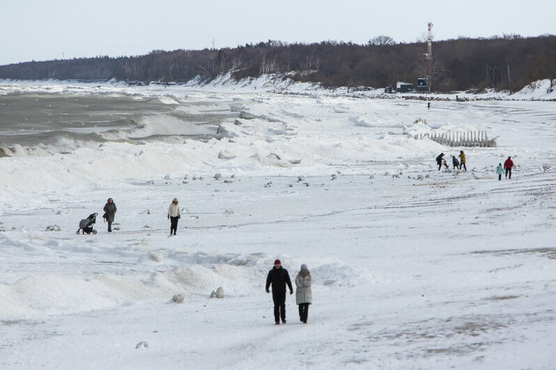 Глыбы льда и инопланетные пейзажи: замёрзшее море в Зеленоградске (фоторепортаж) - Новости Калининграда | Фото: Александр Подгорчук / &quot;Клопс&quot;