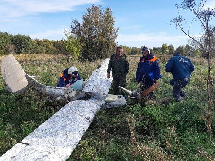 В Калининградской области жёстко сел самодельный самолёт (фото) - Новости Калининграда | Фото: очевидец