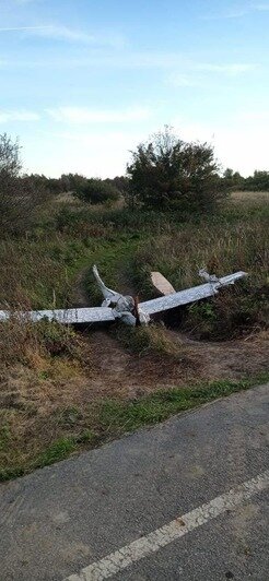 В Калининградской области жёстко сел самодельный самолёт (фото) - Новости Калининграда | Фото: очевидец