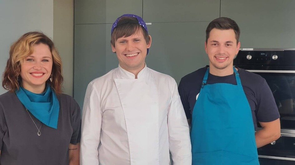 Калининградская семья снялась в кулинарном шоу и познакомилась с актрисой Мариной Федункив  - Новости Калининграда | Фото: личный архив семьи Высоцких