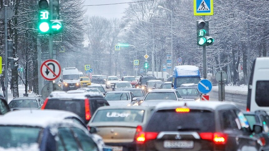 На Московском проспекте в Калининграде собралась пробка в 5 км - Новости Калининграда | Фото: Александр Подгорчук / «Клопс»