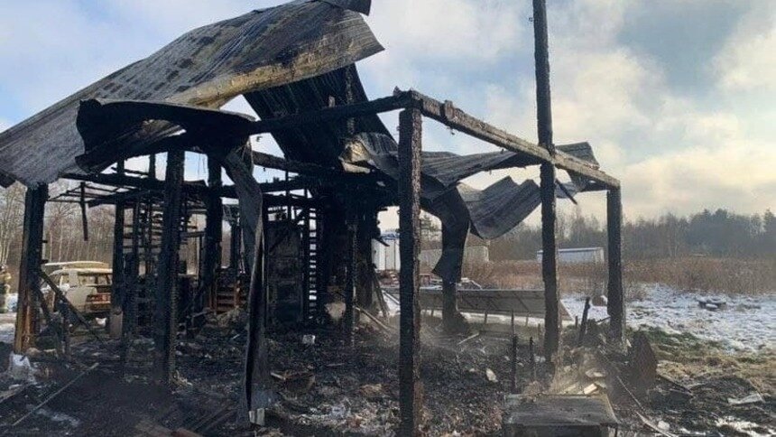 Пока сбили замок на шлагбауме, дом сгорел: многодетная семья из СНТ у Люблино осталась без жилья    - Новости Калининграда | Фото: Елена Трякина