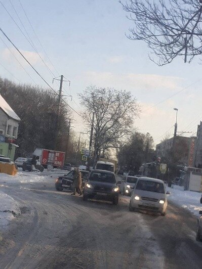 В последнюю субботу года Калининград завалило снегом (фото, видео) - Новости Калининграда | Фото: очевидец