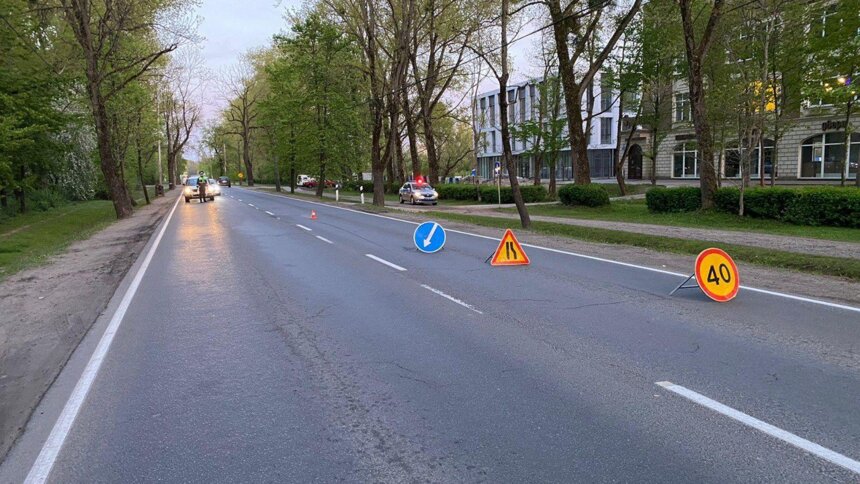 Неудачно затормозил и вылетел из седла: в Калининграде мотоциклист получил травмы при ДТП - Новости Калининграда | Фото: пресс-служба регионального УМВД