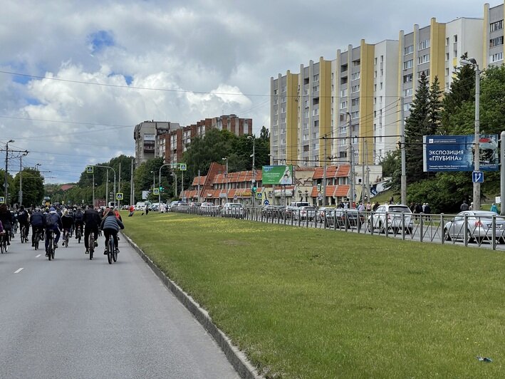 Московский проспект встал в пробке из-за велофестиваля (фото) - Новости Калининграда | Фото: очевидец