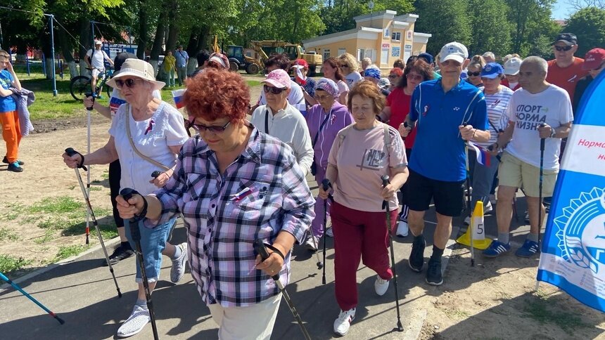 В Балтийске прошёл фестиваль скандинавской ходьбы - Новости Калининграда | Фото: пресс-служба администрации Балтийского района