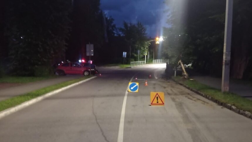 В Мамоново пьяный водитель на Opel врезался в дерево  - Новости Калининграда | Фото: региональная Госавтоинспекция