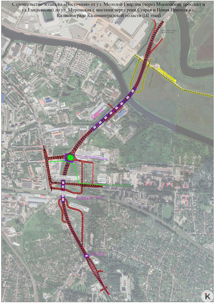 Куда выведет дорога с Острова: завершилось проектирование последнего участка Восточной эстакады (карта) - Новости Калининграда